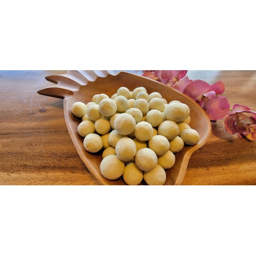 Macadamia Nuts - Toasted Coconut White Chocolate Covered